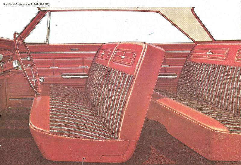 1963 Chevrolet Chevy II Nova Sport Coupe Trim 772 Complete Interior