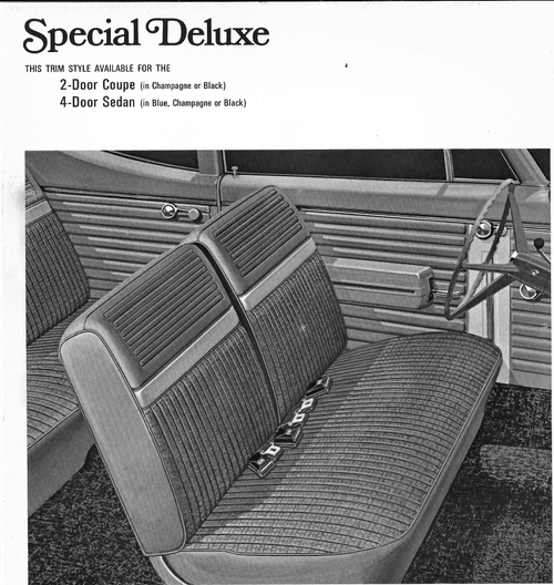 1968 Buick Special Deluxe 2-Door Coupe Trim 108 Complete Interior