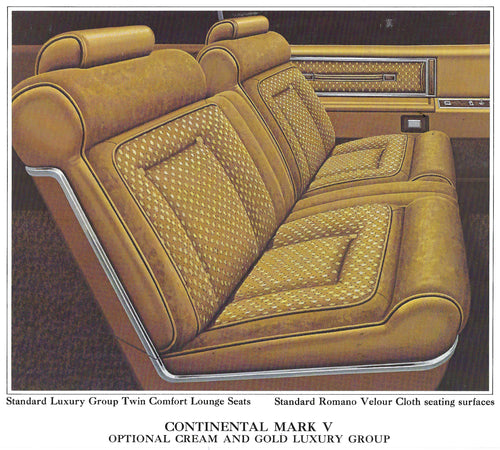 1977 Lincoln Continental Mark V Trim CY - Complete Interior