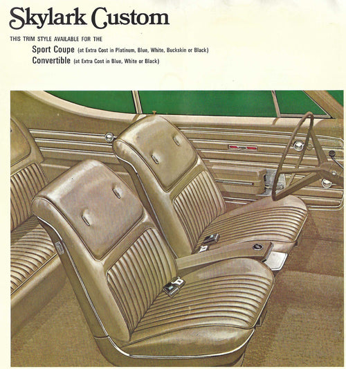 1968 Buick Skylark Custom Sport Coupe Trim 173 Complete Interior