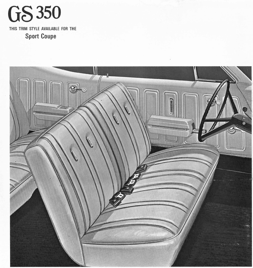 1968 Buick GS 350 Sport Coupe Trim 118 Complete Interior