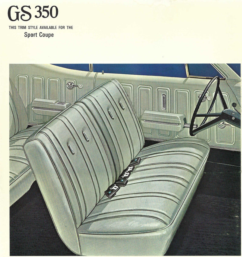 1968 Buick GS 350 Sport Coupe Trim 114 Complete Interior