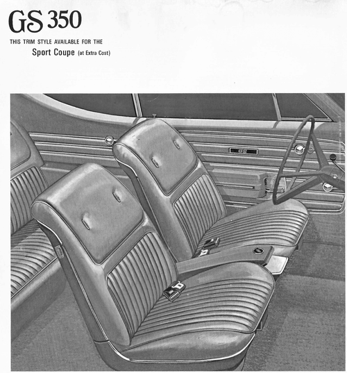 1968 Buick GS 350 Sport Coupe Trim 178 Complete Interior
