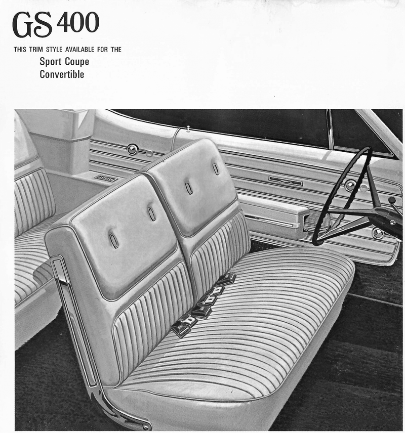 1968 Buick GS 400 Sport Coupe Trim 158 Complete Interior