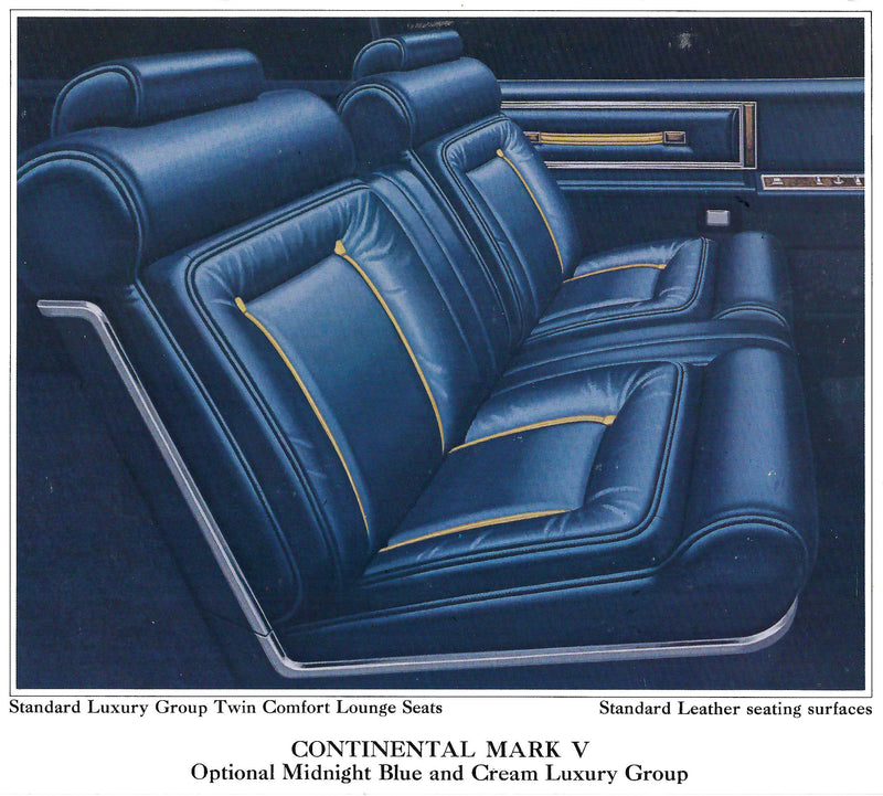 1977 Lincoln Continental Mark V Trim EB - Complete Interior