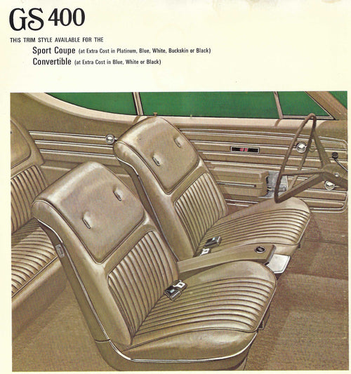 1968 Buick GS 400 Sport Coupe Trim 173 Complete Interior
