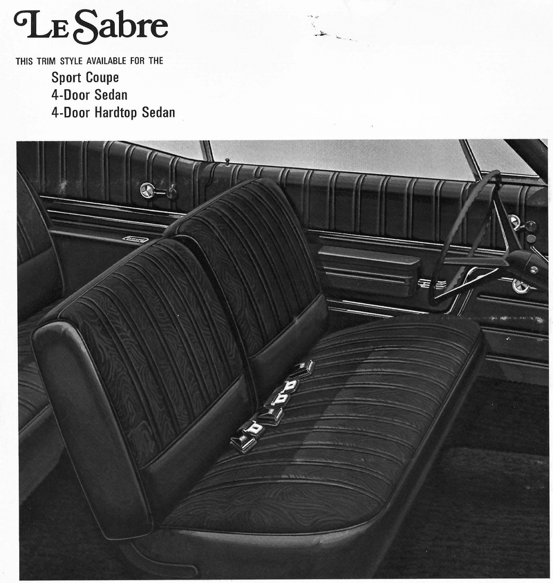 1968 Buick Le Sabre 4-Door Hardtop Trim 403 Complete Interior