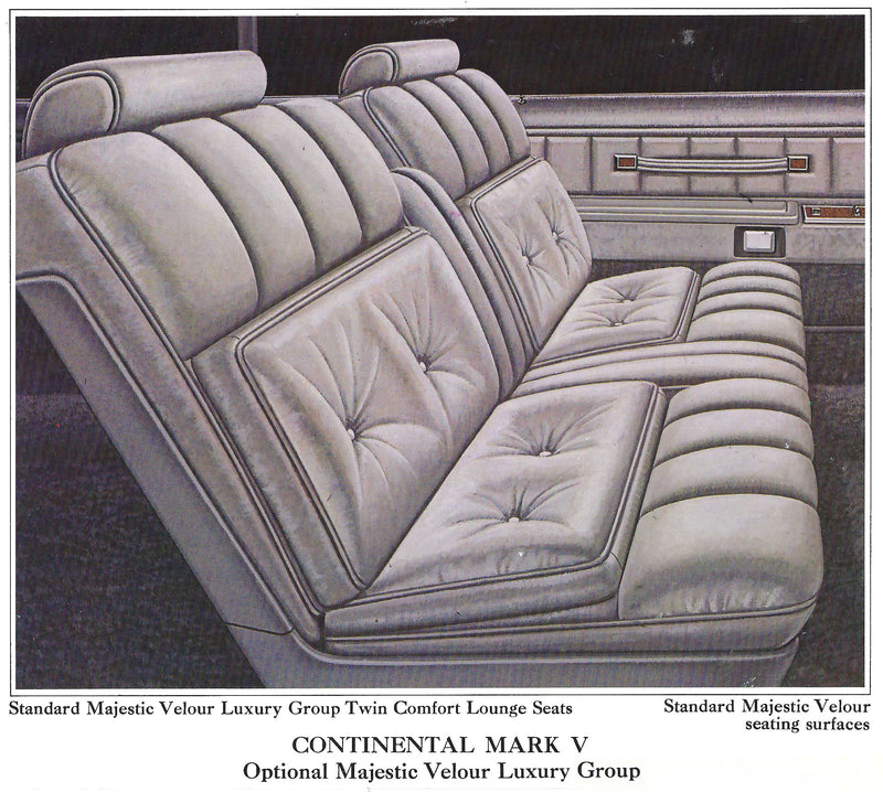 1977 Lincoln Continental Mark V Trim FS - Complete Interior
