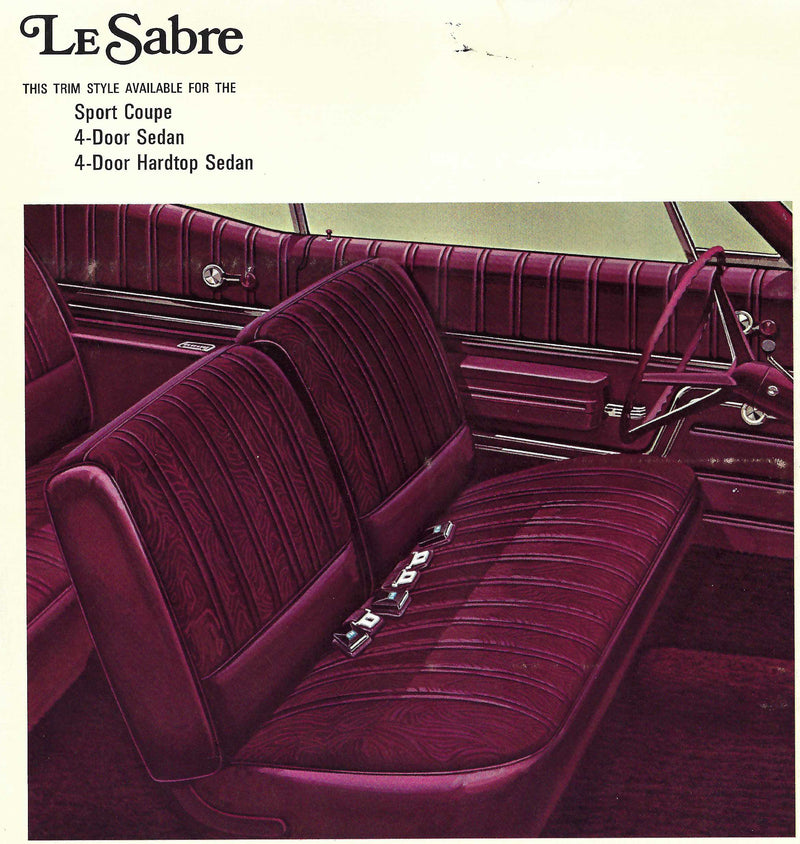 1968 Buick Le Sabre Sport Coupe Trim 407 Complete Interior