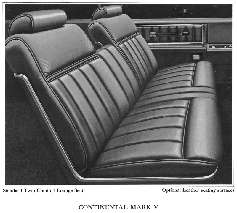 1977 Lincoln Continental Mark V Trim BW - Complete Interior