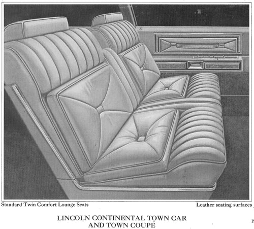 1978 Lincoln Continental Town Car Trim KA Complete Interior