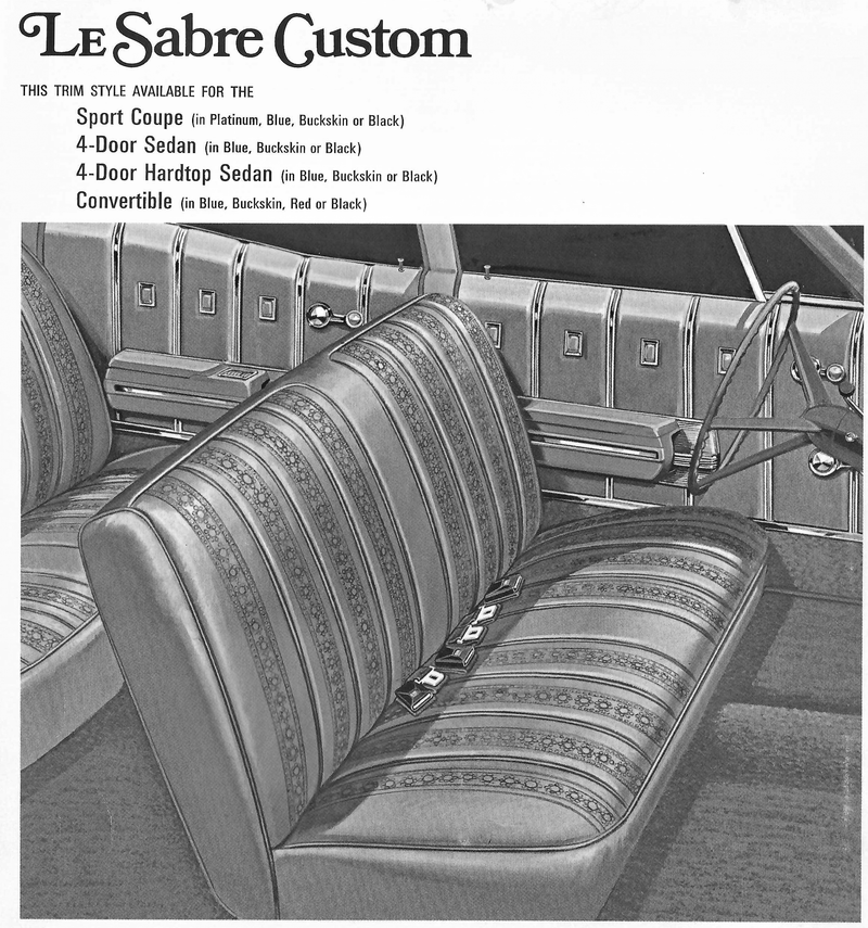 1968 Buick Le Sabre Custom Convertible Trim 428 Complete Interior