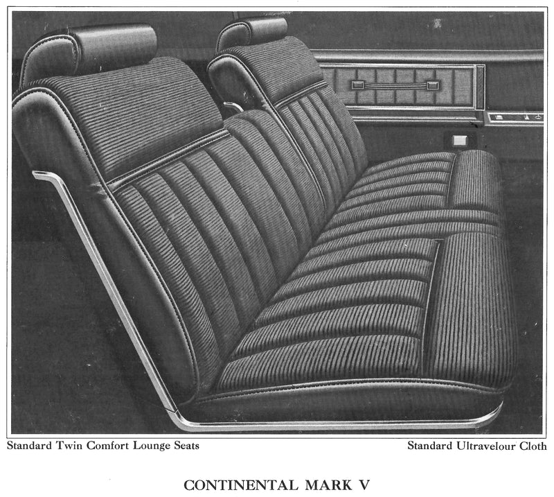 1977 Lincoln Continental Mark V Trim AD - Complete Interior