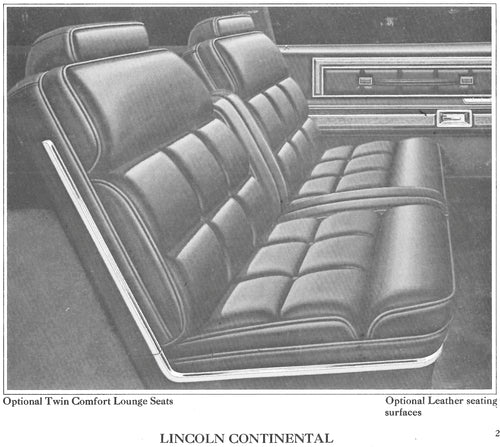 1978 Lincoln Continental Trim EF Complete Interior