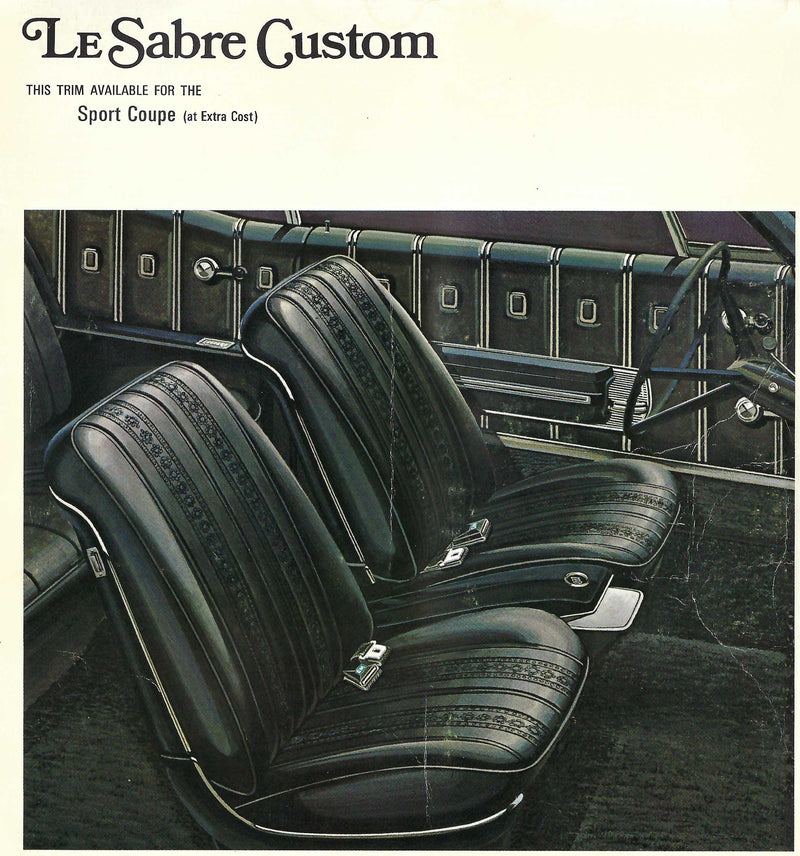 1968 Buick Le Sabre Custom Sport Coupe Trim 478 Complete Interior
