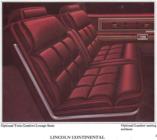 1978 Lincoln Continental Trim ED Complete Interior