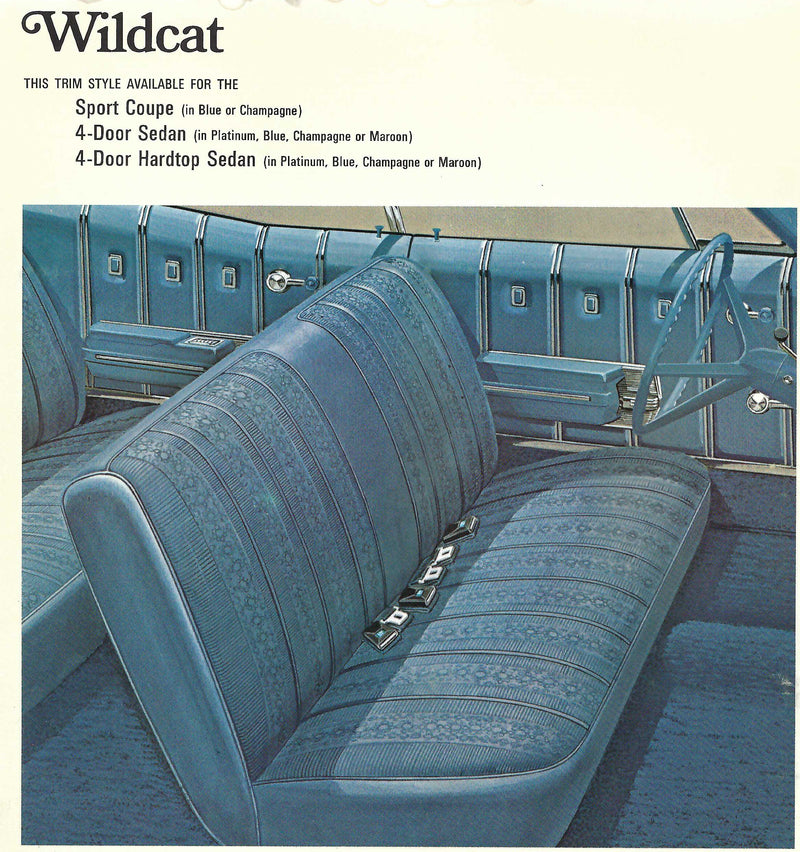 1968 Buick Wildcat Sport Coupe Trim 411 Complete Interior