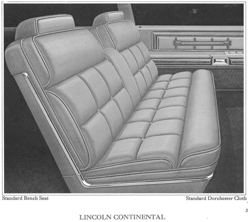 1978 Lincoln Continental Trim BB Complete Interior