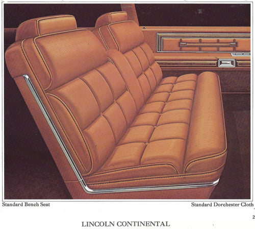 1978 Lincoln Continental Trim BT Complete Interior