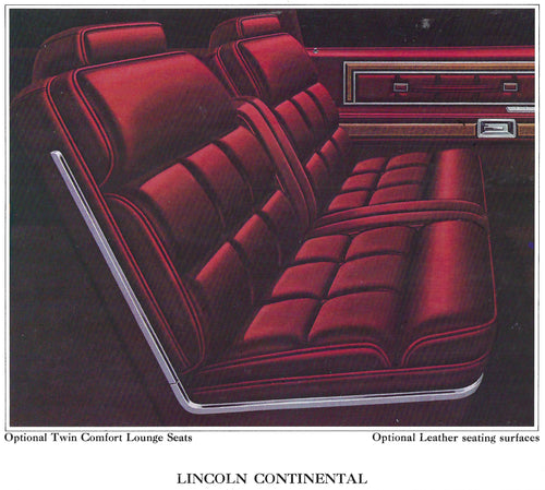 1977 Lincoln Continental Sedan Trim ED - Complete Interior