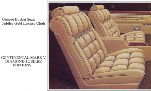 1978 Lincoln Continental Mark V Diamond Jubilee Trim KY Complete Interior