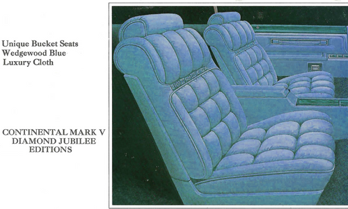 1978 Lincoln Continental Mark V Diamond Jubilee Trim KB Complete Interior