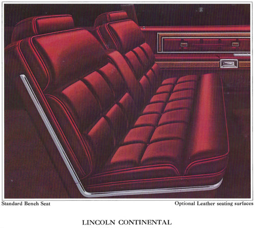 1977 Lincoln Continental Coupe Trim DD - Complete Interior