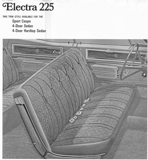 1968 Buick Electra 225 4-Door Sedan Trim 608 Complete Interior