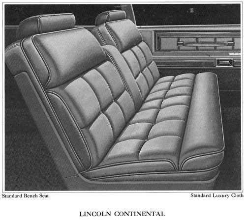 1977 Lincoln Continental Coupe Trim BT - Complete Interior