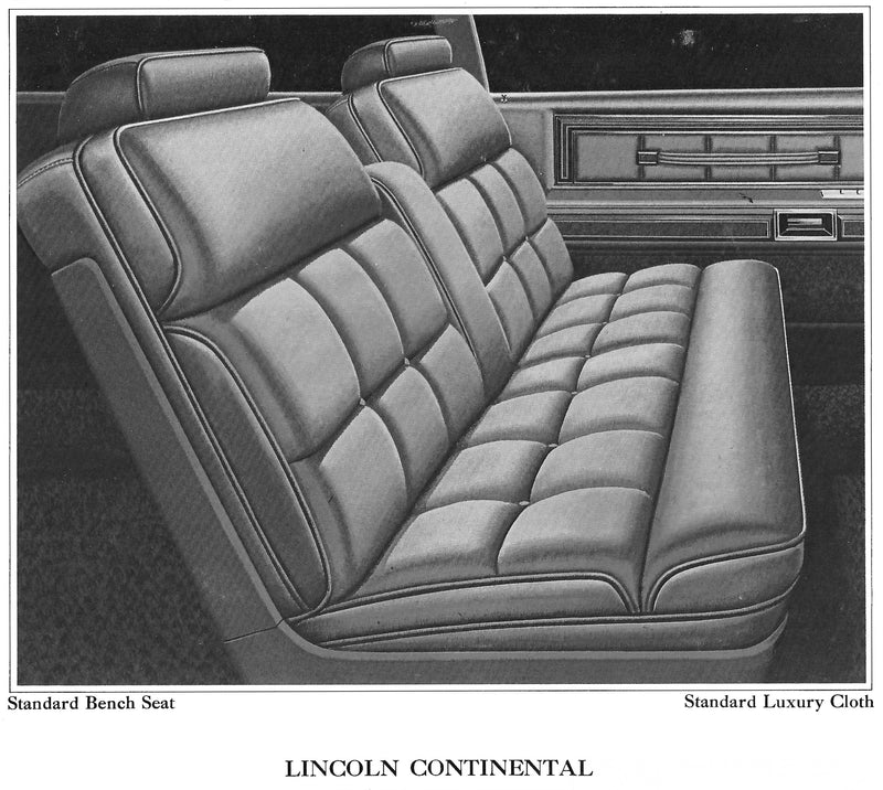 1977 Lincoln Continental Coupe Trim BF - Complete Interior