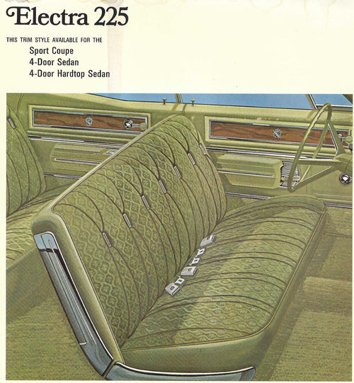 1968 Buick Electra 225 4-Door Sedan Trim 603 Complete Interior