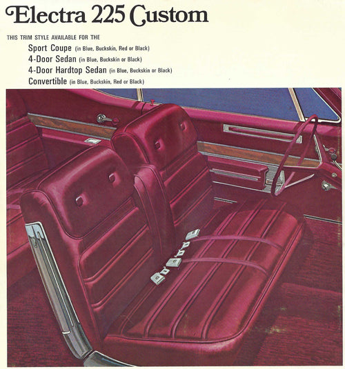 1968 Buick Electra 225 Custom Sport Coupe Trim 637 Complete Interior