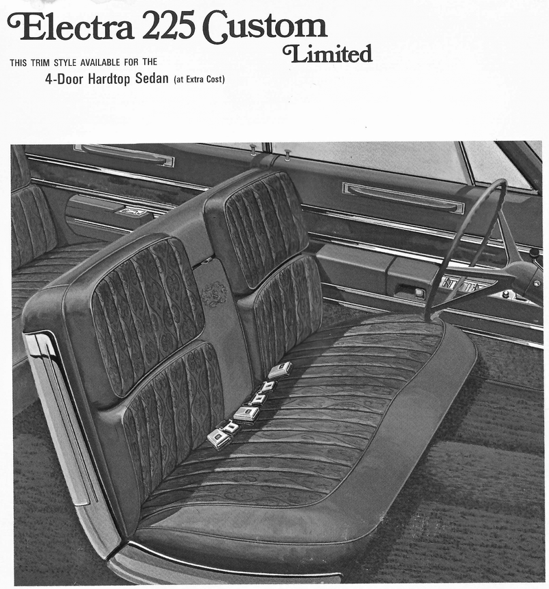 1968 Buick Electra 225 Custom Limited 4-Door Hardtop Trim 654 Complete Interior