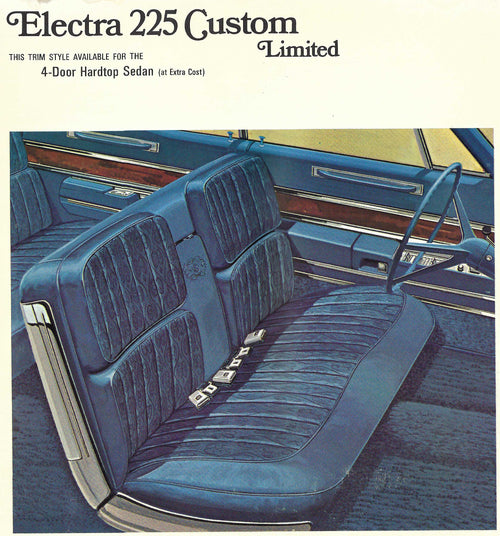 1968 Buick Electra 225 Custom Limited 4-Door Hardtop Trim 651 Complete Interior