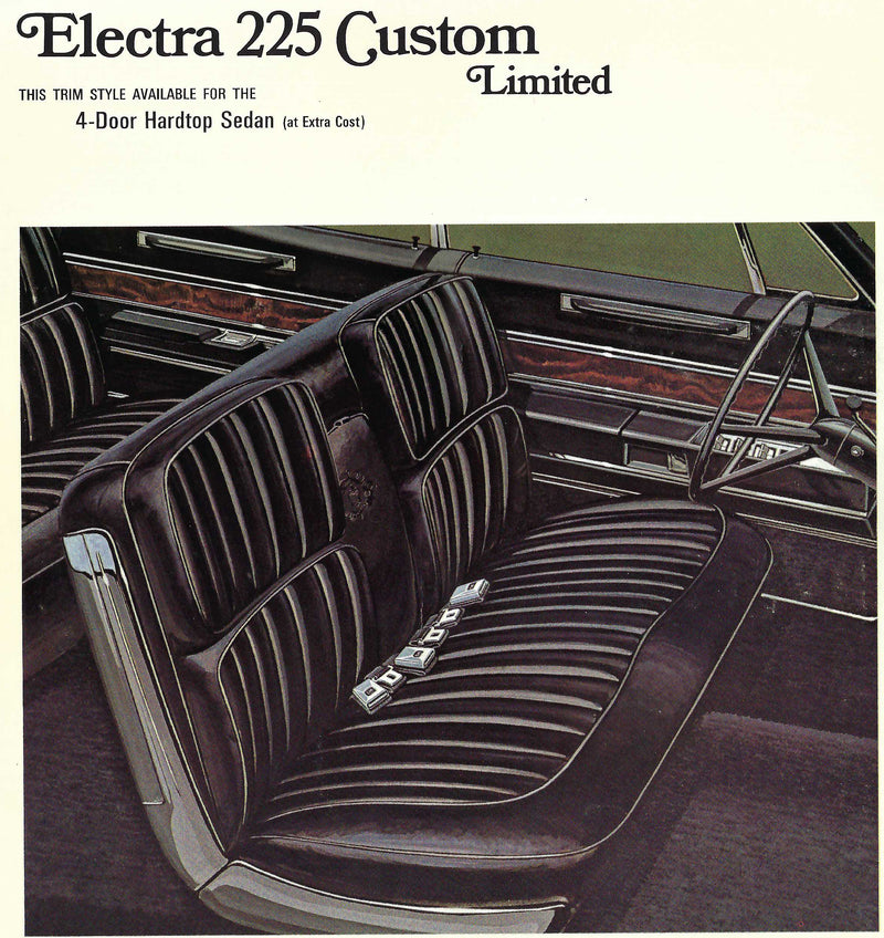 1968 Buick Electra 225 Custom Limited 4-Door Hardtop Trim 668 Complete Interior