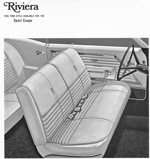 1968 Buick Riviera Sport Coupe Trim 675 Complete Interior