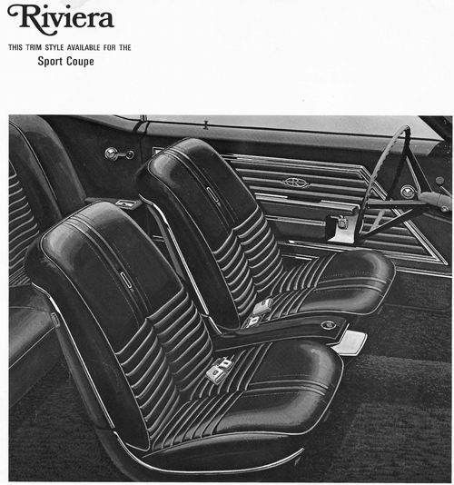 1968 Buick Riviera Sport Coupe Trim 674 Complete Interior