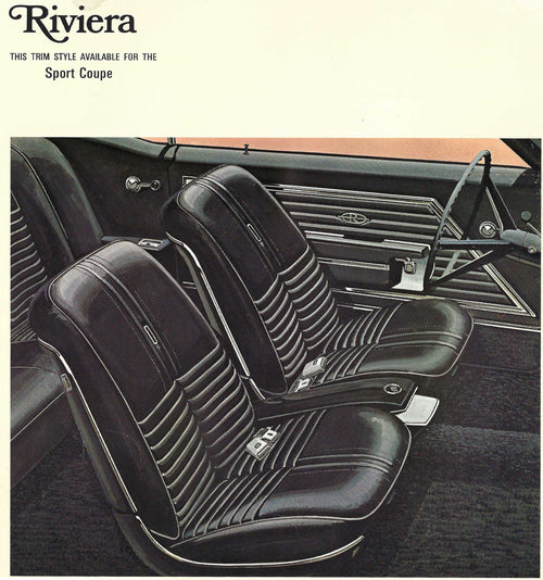 1968 Buick Riviera Sport Coupe Trim 678 Complete Interior