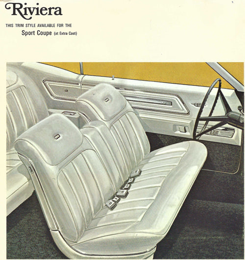 1968 Buick Riviera Sport Coupe Trim 682 Complete Interior