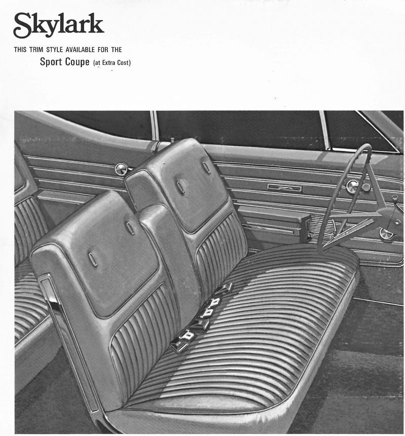 1968 Buick Skylark Sport Coupe Trim 162 Complete Interior