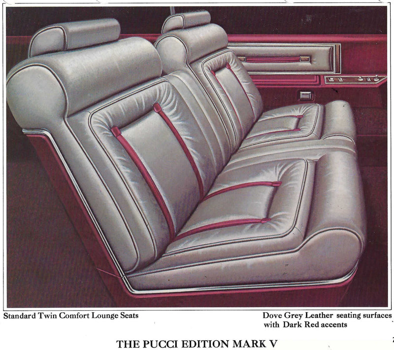 1978 Lincoln Continental Mark V Pucci Edition Complete Interior