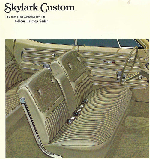 1968 Buick Skylark Custom 4-Door Hardtop Trim 143 Complete Interior