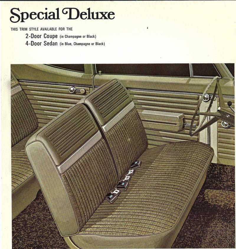 1968 Buick Special Deluxe 4-Door Sedan Trim 103 Complete Interior