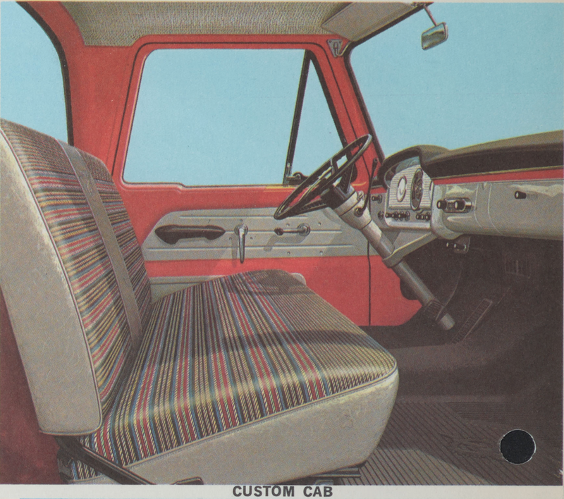 1963 Ford F-Series Pickup Custom Cab Complete Interior