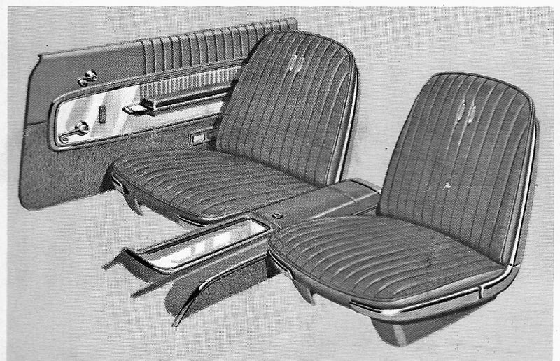 1965 Ford Galaxie 500 XL 2-Door Hardtop Trim 72 Complete Interior