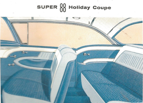 1958 Oldsmobile Super 88 Holiday Coupe 2-Door Hardtop Trim 373 Complete Interior