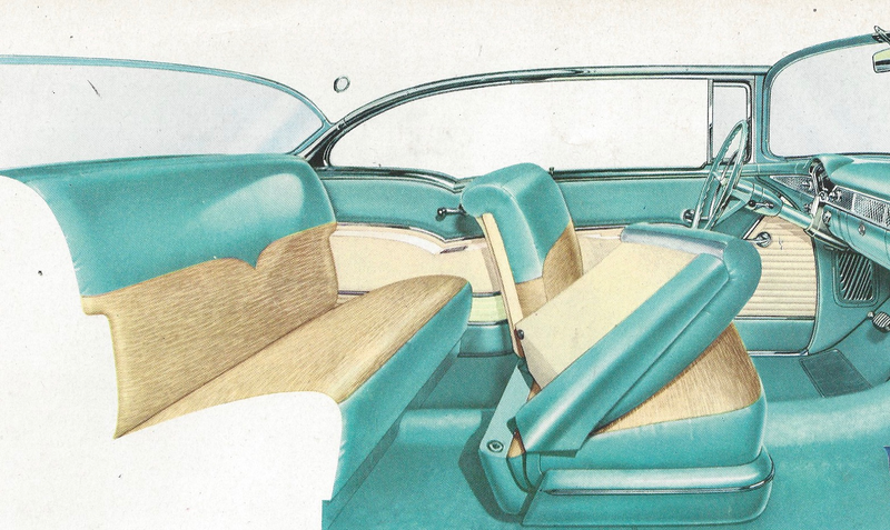 1955 Chevrolet Bel Air Sport Coupe Trim 522 Complete Interior