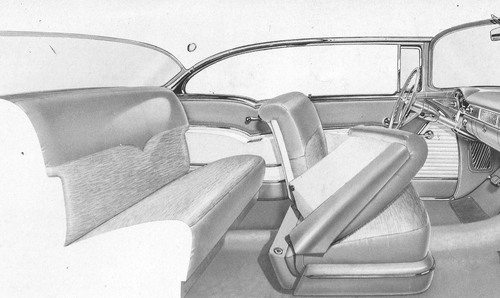 1955 Chevrolet Bel Air Sport Coupe Trim 519 Complete Interior