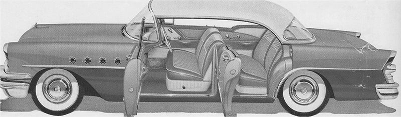 1955 Buick Century 4-Door Riviera Hardtop (63) Trim 66 Complete Interior