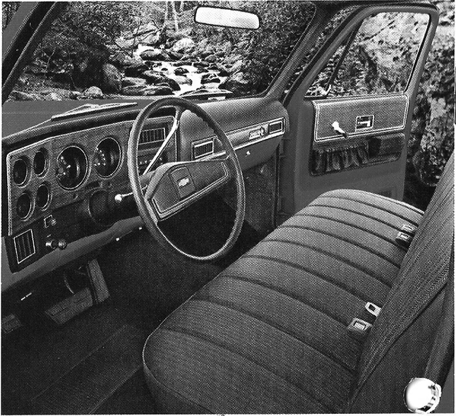 1973 Chevrolet C/K Cheyenne Super Pickup Complete Interior - Cloth